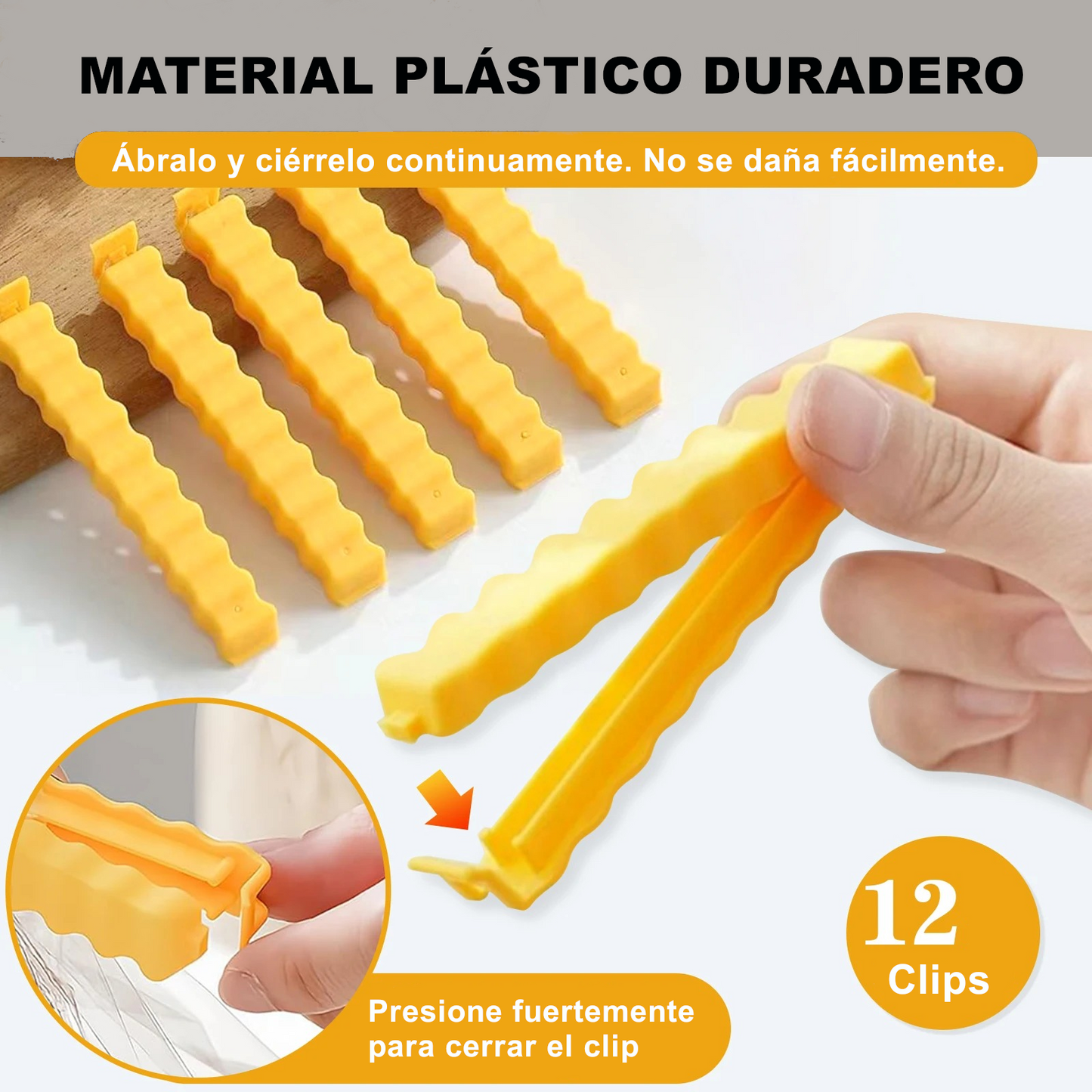 Clips de Sellado para Bolsas de Alimentos